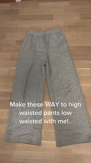 How to Make High Waisted Pants Low Waisted - Step by Step Tutorial