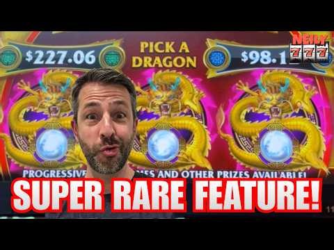 I CAN'T BELIEVE I GOT THIS FEATURE! I'VE NEVER EVEN SEEN THIS BEFORE! Dragon of the Fortune BIG WIN!