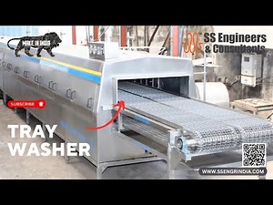 Tray Washer 🍽️ | Industrial washing machine #SSEC #SSENGRINDIA