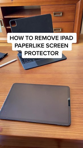 Remove your iPad Paperlike screen protector and clean your iPad once in a while #ipad #paperlike #ipadscreenprotecter #guide