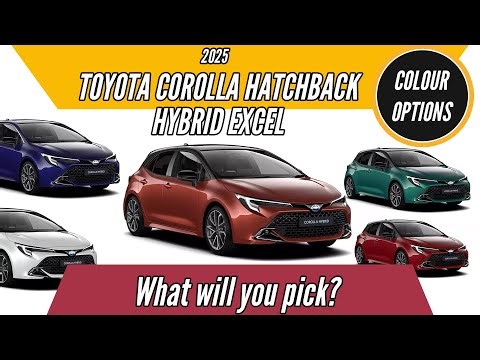 2025 Toyota Corolla Hybrid Hatchback Excel - All Color Options - Images | AUTOBICS