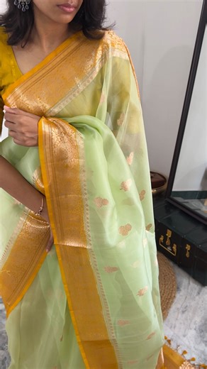 Alankarana The saree store on Instagram: "🍂🍂🍂🍂🍂🍂🍂🍂 The Kora Banaras silk saree is a vision of timeless elegance—its sheer, luminous texture delicately showcasing the richness beneath. Scattered zari buttas shimmer softly across the fabric, adding a touch of regal charm, while the intricately zari-woven pallu flows like poetry in gold, reflecting Banaras’ centuries-old craftsmanship. 🍂🍂🍂🍂🍂🍂🍂🍂 To know more, dm us or WhatsApp to 9042877227 / 9384877227 Disclaimer : Actual product co