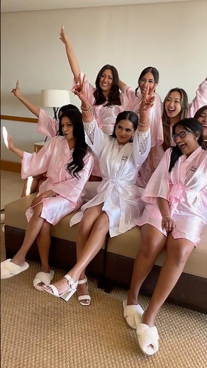 Team Bride in full glam mode 💗🌸🎀🩰#bridesmaids #makeupartist #weddingmakeup #indianbride #bride