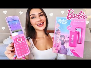 barbie flip phone unboxing & review!! 💖