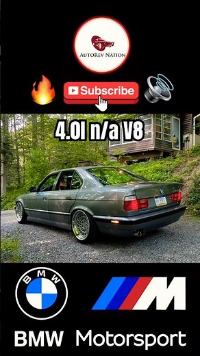 BMW E34 540i V8 – Start Up + Raw Revs! 🛑⬆️ #soundcheck #bmw #bmwm
