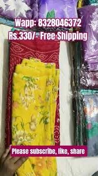 #Lightweight Stylish Latest Designer #Georgette Sarees Collection #saree #wholesale #onlineshopping