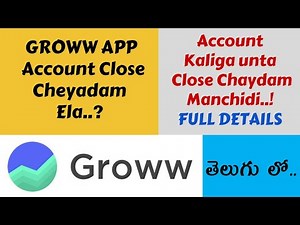 How to close GROWW APP Demat Account | GROWW Account Delete | Full Details | Step By Step | Telugu