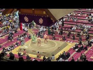 相撲甚句 カエル 力士 美声 琴奨菊引退秀ノ山襲名披露大相撲にて