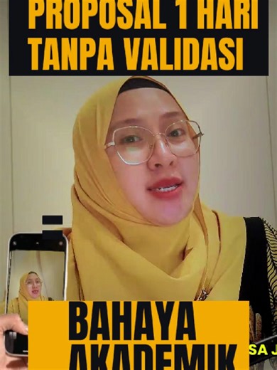 Banyak yang bangga bisa bikin proposal skripsi dalam 1 hari. Tapi jarang yang tanya… Referensinya valid nggak? Research gap-nya jelas nggak? Teorinya benar-benar ada nggak? AI itu powerful. Tapi AI juga bisa halusinasi. Kalau kamu cuma copy-paste tanpa validasi, yang dipertaruhkan bukan cuma nilai. Tapi integritas akademik kamu. Di Lulus Mulus, kita nggak cuma pakai ChatGPT. Kita pakai sistem lengkap: ✔ Publish or Perish ✔ VOSviewer ✔ Scite AI ✔ Mendeley Supaya proposal kamu: – Terstruktur – Ter