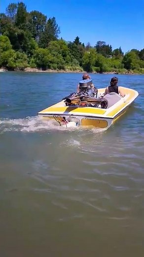 8-1 Stainless Steel Header Exhaust on Jet Boat
