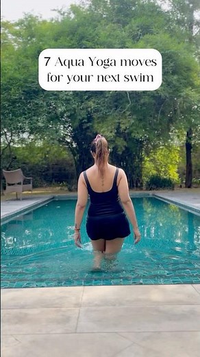 Aqua Yoga easy poses for your next swim