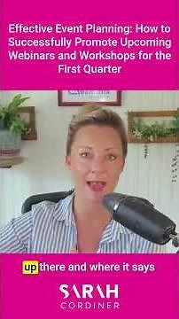 Effective Event Planning: How to Successfully Promote Upcoming Webinars and Workshops