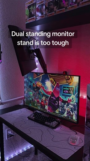 Barely any desk space? No problem, use this monitor stand to stack your monitors