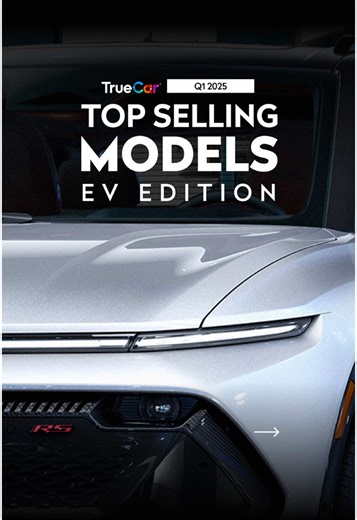 They come in every color imaginable. But they’re all green where it counts. In honor of Earth Day, here are the five top-selling EVs on TrueCar for Q1, 2025. Find the one that charges you at TrueCar.com. #TrueCar #ElectricCars #ElectricVehicles #NewCars #BestSeller