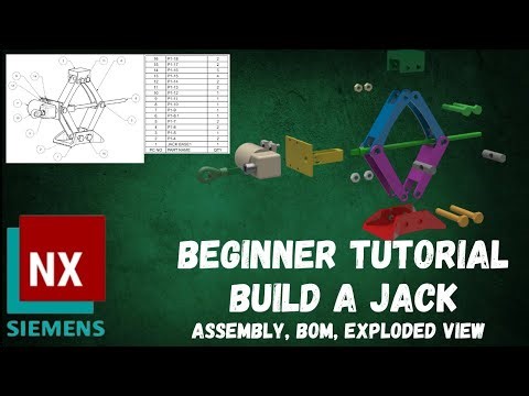 Beginner Tutorial: Build a Jack in Siemens NX Final Assembly