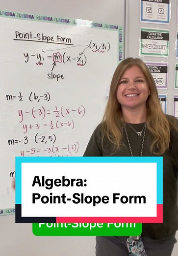 Understanding Point-Slope Form in Algebra