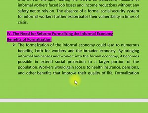 6. PAKISTAN’S INFORMAL ECONOMY: THE WAY FORWARD | ENGLISH ESSAY |...