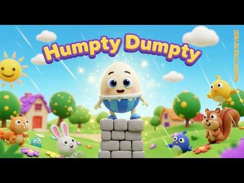 Humpty Dumpty Sat On A Wall🥚 | Kids Songs & Cartoon Rhymes
