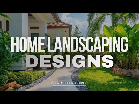 HOME LANDSCAPING DESIGN IDEAS | HOW TO MAKE OUTDOOR BACKYARD GARDEN LANDSCAPE FOR HOUSE