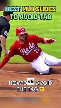 Craziest MLB Slides to Avoid Tags #mlb #mlblb #baseball