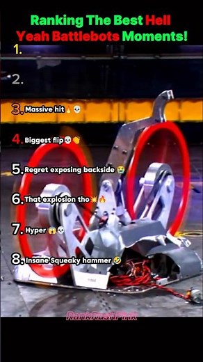 Ranking The Best Hell Yeah Battlebots Moments! 🤙 #BattleBots #HellYeahMoments #RobotBattles