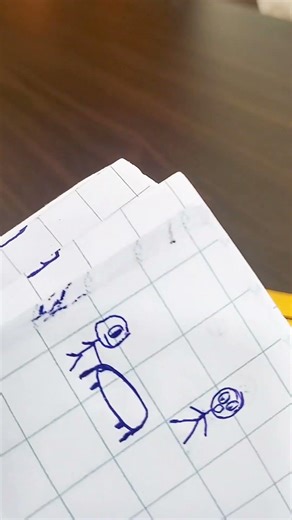 Showing Stick man flip book