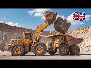 Extreme Rock Loading by Powerful Loader & Dump Truck