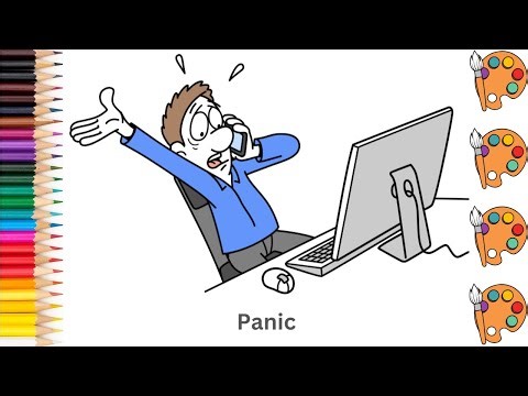 Panic - Sketch Art and Paint | Step by step tutorial | Pencil to Palette