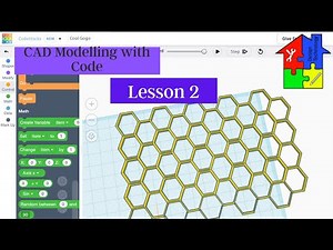 Cad Modelling with Code - Lesson 2: Designing a Honeycomb Grid Pattern using Codeblocks