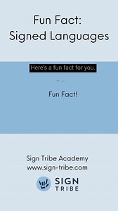 🧐 Did you know that American Sign Language is not the only signed language? Just like with spoken languages, signed languages are different in various countries. In fact, when I did a little research, I found that there are over 300 different signed languages! 💙 Is this something new you learned? What signed languages do you know?? Learn American Sign Language with Sign Tribe Academy: https://sign-tribe.com Group Memberships with Sign Tribe Academy: https://sign-tribe.com/group-memberships/ 14
