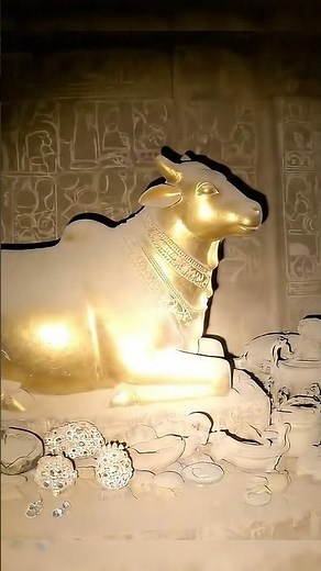 Ancient Golden Cow Statue Discovered in Hidden Underground Chamber!