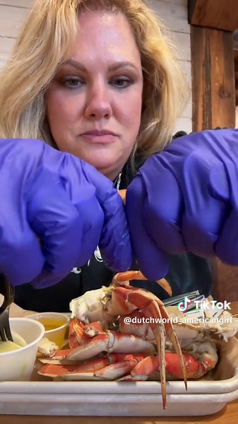 First Alaska crab of the season usually, I eat king crab legs, but at the fish house, I decided to try their Dungeness crab. Oh, and by the way, the salmon chowder is amazing and I hear they are famous for it.🦀 #salmonchowder #dungenouscrab #crab #alaska