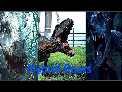 Scorpius rex(E750) vs Indoraptor vs Indominus rex Roar Comparison .