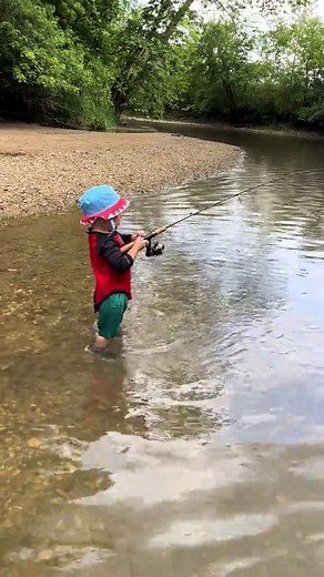 My 2 year old getting after some Smallies! #smallmouthbass #kidsFishing #kidswhofish #prouddad #riverfishing #rivers #bassfishing #Walleyefishing #snook #saltwater #freshwater #outdoors #playing #jesusisking #tackle #bait #livebait #fakebait #cabelas #basspro #hukfishing #mossyoak #lifestyle #Ohio #LittleMiamiRiver