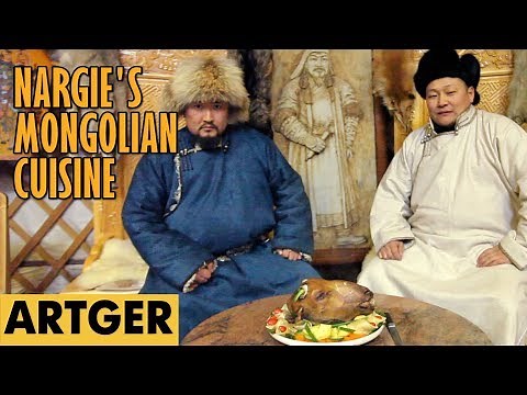 Nargie's Mongolian Cuisine: SHEEP HEAD (Genghis Khan's Favorite Dish)