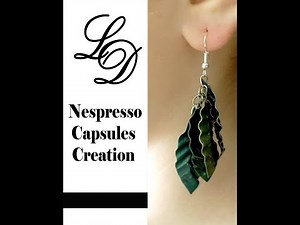 How to Recycle Nespresso Capsules- Easy DIY Craft Coffee Pod Earrings- Recycling Jewelry- Zero Waste