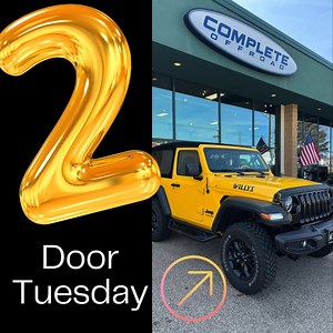 1.1K views | Its been awhile so we thought we would do a Two Door Tuesday for you! This 2021 Jeep JL got a 2.5” lift kit and alignment just in time for Spring #CompleteOffroad #dubuque #twodoortuesday #upgradeyourrig #timetogowheeling #SpringIsHere | Complete Offroad | Facebook