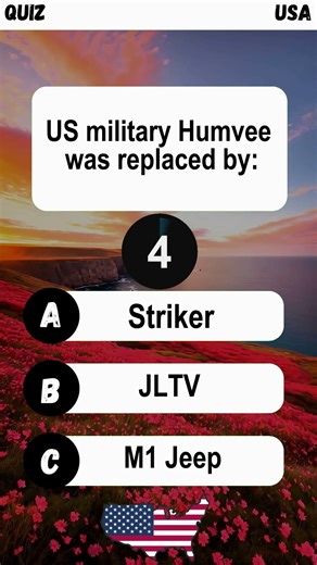 US military Humvee was replaced by? #americanguessgames #usaquiz