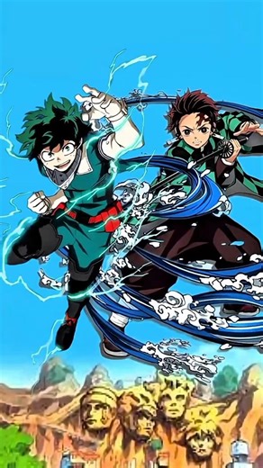 Deku vs Tanjiro#myheroacademia #demonslayer #tanjiro #deku #anime #shorts
