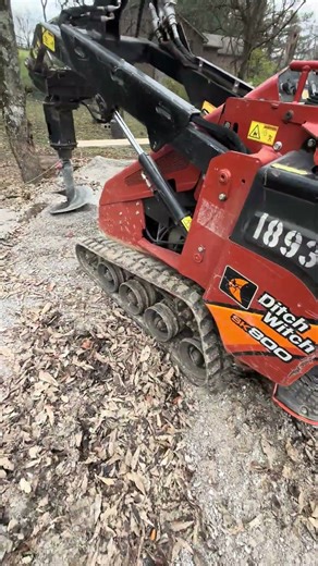 Digging holes to start a pole barn