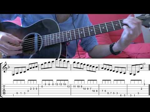 Fadd 11 arpeggio/F major scale 3 octaves/GuitarVocabulary#1