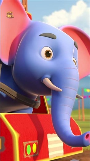 Hathi Ki Bus, हाथी की बस, Lalaji Ki Cycle #shorts #preschool #preprimary #poems #trending #kidsfun