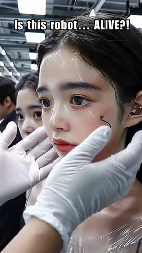 The Daily Cash Routine | Inside the world’s most realistic robot factory 🤖✨ Watch as a human touches the silicone face of an AI-powered humanoid so lifelike… it... | Instagram