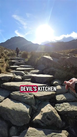 Hiking Devil's Kitchen in Snowdonia National Park