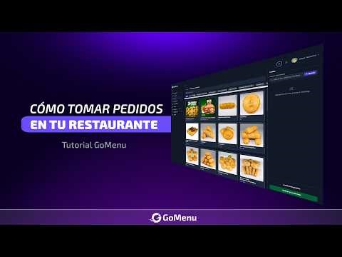 Cómo gestionar pedidos en un restaurante | Sistema de pedidos mostrador + Cocina KDS (GoMenu)