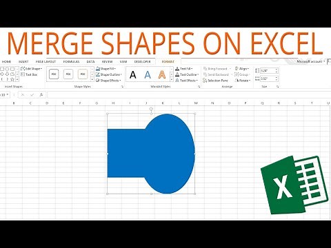 HOW TO MERGE SHAPES ON EXCEL