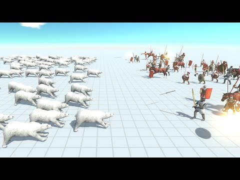 100 Polar Bear Army vs ALL ARMIES with Similar Cost ARBS Animal Revolt Battle Simulator