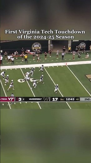 First & Last Virginia Tech Hokies Touchdown of the 2024-25 Season 🏈🔥