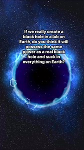 If we really create a black hole in a lab on Earth, do you think it will possess the same power as a real black hole | Future Worlds