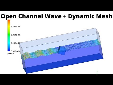 Wave impact on Object in Ansys Fluent || Open Channel Wave + Dynamic Mesh